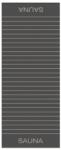 Cawoe Balance Szauna Strandtörölköző - 80x200 cm, Antracit