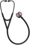3M Stetoscop 3M Littmann Cardiology IV - Negru, Finisaj curcubeu lucios, Tija fumurie