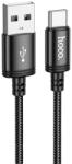 hoco. X89 cablu de date (USB - Type-C, 3A, încărcător rapid, 200cm, șiret) BLACK X89_USB_C_B_200 (X89_USB_C_B_200)
