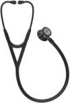 3M Stetoscop 3M Littmann Cardiology IV - Negru, Finitură Fum Lucios, Tulpină Șampanie