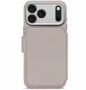 Decoded Leather Detachable Wallet MagSafe tok iPhone 17 Pro - bézs