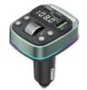 Techsuit FM Transmitter Techsuit EchoDrive (MFM3) - Dual PD35W, Bluetooth V5.4, U-Disk zenéléshez, Basszusbeállítás - Fekete