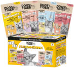  Dogs'n Tiger 24x125g Dogs'n Tiger Cat nedves macskaeledel Mix (4 változattal)