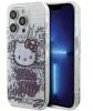 Hello Kitty iPhone 15 Pro fehér Hello Kitty IML Kitty On Bricks Graffiti tok
