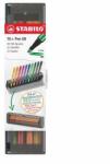 STABILO Filctoll készlet, 1 mm, STABILO "Pen 68", 10 db-os asztali készlet (6810-7) - patronbolt