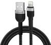 Wozinsky WNBAL1 USB-A / Lightning 2.4A kábel 1 m - fekete - smartdiszkont