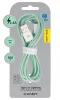 Blavec Cable Candy fonott - USB - Lightning - 2, 4A 3 méter (CCA-UL24GN30) zöld Lightning USB kábel