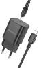 BOROFONE Safety BN13 GaN hálózati töltő adapter Type C PD 30W + Type C - Lightning kábel fekete