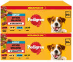 PEDIGREE PEDIGREE® felnőtt kutyáknak szánt nedves eledel, különböző ízekben, zselében, 160 x 100 g-os tasakokban