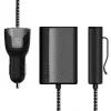 KAKU 4x USB Univerzális autós szivargyújtós töltő 1.8m kábellel fekete KAKU