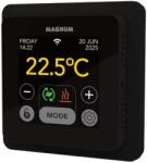 MAGNUM MAGNUM MRC-2 Smart WiFi érintőképernyős termosztát szoba- és padlóhőmérséklet érzékelővel elektromos padlófűtéshez (16A / fekete) (825400)