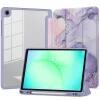 Tech-Protect Samsung Galaxy Tab A9 / A11 8.7 X110 / X115 / X133 / X135 lila márvány tok