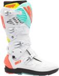 SIDI Crossfire 3 SRS motoros csizma fehér-fluo menta-fluo korall