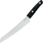 DUE CIGNI Bread knife, 21 cm blade, stainless steel 4116, black G10 2C 2106 G10