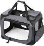 FEANDREA Összecsukható Kisállat Hordozó Táska Szürke Oxford Szövetből (EUZ-PDC60GY) - prodis