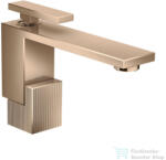 Hansgrohe AXOR EDGE 130 Diamond Cut mosdócsaptelep, klik-klak leeresztővel, polírozott vörös arany hatású 46011300 (46011300)