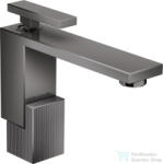 Hansgrohe AXOR EDGE 130 Diamond Cut mosdócsaptelep, klik-klak leeresztővel, polírozott fekete króm 46011330 (46011330)