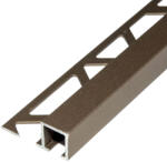 Salag Aluminium Q négyzet profil 10mm/2, 50 m eloxált pezsgő színben (MMAQ108)