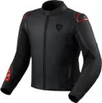 Revit Geacă de piele pentru motocicletă Revit Quadratic negru-roșu fluo (REFJL156-1270)