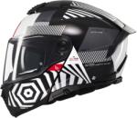 MT Helmets Cască de motocicletă flip-up MT Atom 2 SV Strange negru-alb-gri (MT1335C22121)