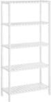 SONGMICS Bambusz polc fürdőszobába, konyhába, 5 szintes 60x26x130cm (BCB35WT)