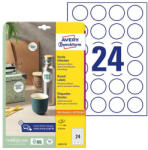 AVERY Etikett AVERY L3415-10 kör alakú 40 mm átmérő 240 címke/doboz 10 ív/doboz (L3415-10) - tonerpiac