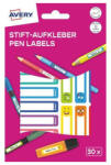AVERY Etikett AVERY 50 mm x 10 mm tollcímke színes vicces 30 címke/csomag 2 íves (RESMI30S) - tonerpiac