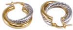 Ékszershop Bicolor dupla karika arany fülbevaló (1329823)