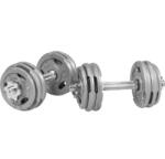 Gorilla Sports Öntöttvas súlyzó szett 30 kg 30 mm (100086-00003-0032) - gorillasports