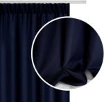 Prestiqua Függöny Nappaliba, Készre Varrva, Ráncolószalaggal, Csíptetős, Sötétkék 140x160 Viva (Viva)