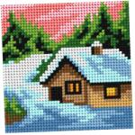 Orchidea Hímzőkészlet Kezdőknek Az Én Első Hímzésem Házikó Télen