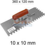 Raimondi fogazott glettvas 36×13cm, 10x10mm (r184q10g) (r184q10g)