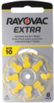 Rayovac HA10 PR70 Extra Advanced hallókészülék elem 1, 45V 8db/csomag (6+2) cink-levegő