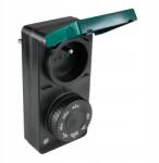 DPM Analóg időkapcsoló konnektor alkonykapcsolóval, IP44 védelemmel Dpm (DT15)