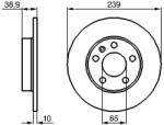 Bosch féktárcsa BOSCH 0 986 478 894 for AUDI, SEAT, SKODA, VW (0 986 478 894)