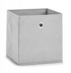 Zeller Tároló doboz, szürke, 28x28x28 cm (14422)