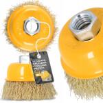 TRCR Drótkefe Csiszológép 75mm M14 Fém Rozsda Szennyeződés Tisztító 7V (SE030515036)