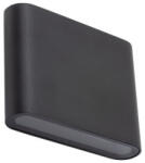 Nowodvorski Kerti lámpa, kültéri fali lámpa, homlokzati felületre szerelhető LED 6W, 300lm, 3000K, meleg fekete, vízálló, IP54, modern SEMI 11363, Nowodvorski (NOWLAM1872)