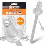 Polax 300x Törhető szegecsek 3, 2x6 mm Alumínium horganyzott Strapabíró szegecs Ezüst 9T (37-003(X6))