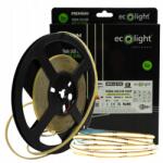 ECOLight Led Szalag Neon Cob egyszínű Keskeny 5mm fehér Meleg 12V 3000K tekercs (EC20693)