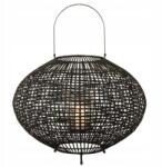  J-line fekete rattan lámpás (13581)