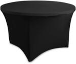 Hungaro Management Kft Összecsukható konferencia asztal szoknya, fekete (R122-round-coverB)