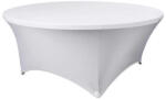 Hungaro Management Kft Összecsukható konferencia asztal szoknya, fehér (R183-round-coverW)