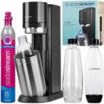 SodaStream Szódakészítő Gép Elektromos Sodastream E-duo Titan Grafit 2 Palack Patron (E-DUO TITAN)