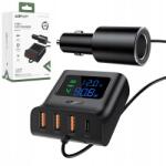 ACEFAST gyors autós töltő 90W splitter elosztó 3xUSB Usb-c (B8)