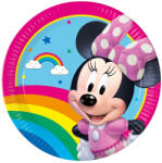 Disney Minnie papírtányér, party tányér 8 DARABOS, 20 cm FSC Nr5