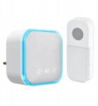 Solight Vezeték nélküli kapucsengő, konnektoros, 180m, fehér, tanulási kóddal (1L76)