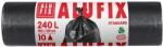 Alufix Szemeteszsák, 240 l, 10 db, 100×125 cm, 40 , ALUFIX, fekete (KHT205)