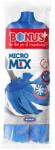 Bonus Felmosófej, mikroszál és viszkóz, BONUS „MicroMIX, kék-fehér (KHT1304)