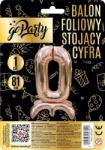Go Party Álló Fólia Lufi 0 Rose Gold 81CM